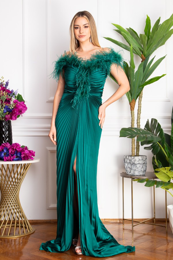 Elegant dress Quinn green